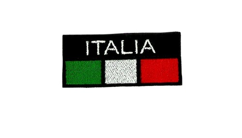 Embroidered patch italy flag - embroidered,